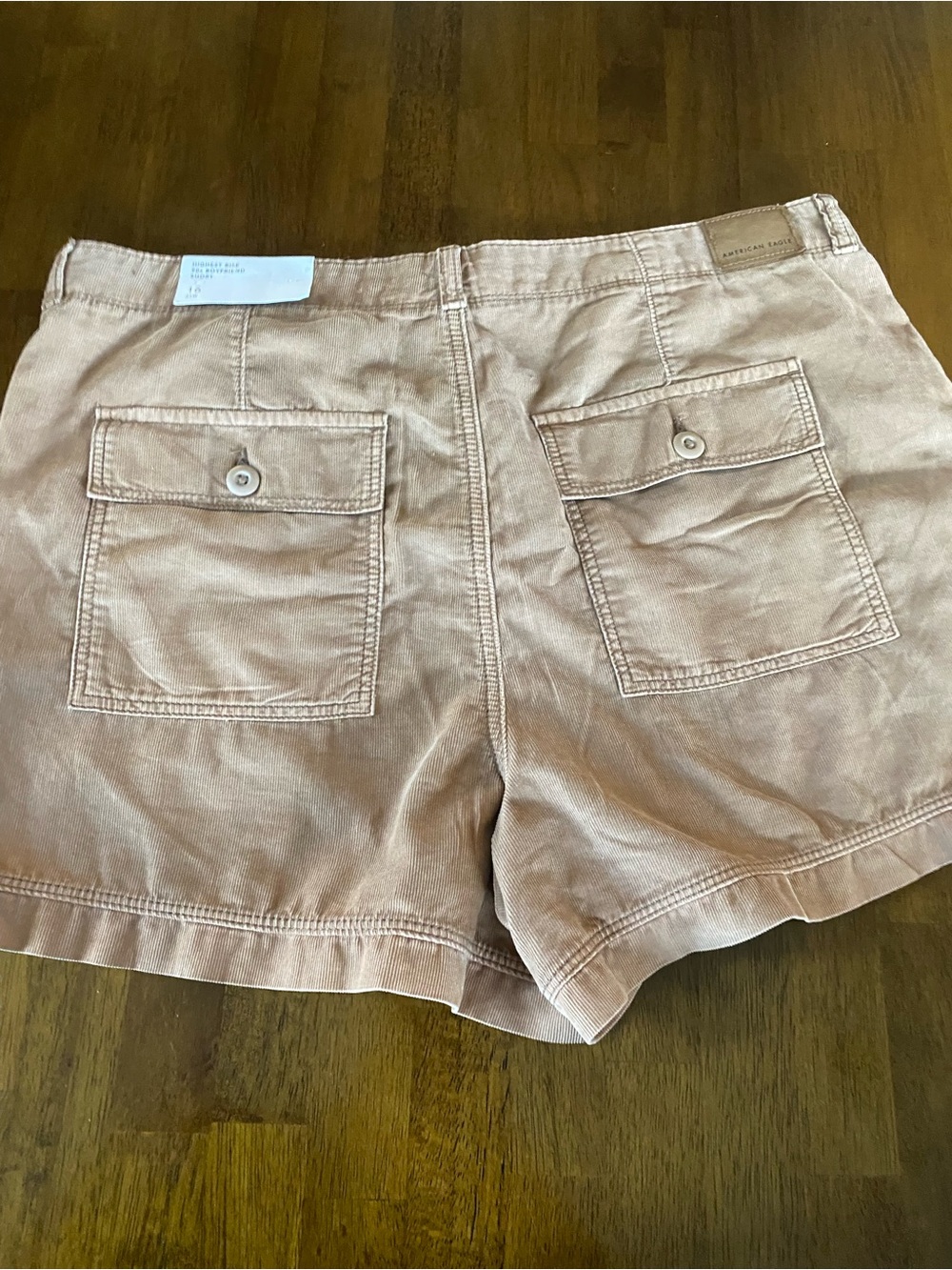 American Eagle Outfitters Women's Light Tan Cargo Pocket Shorts